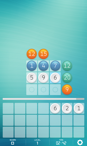 Sum+ Puzzle - Unlimited Level - Gameplay image of android game