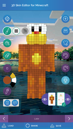 QB9's 3D Skin Editor for Minecraft - عکس برنامه موبایلی اندروید