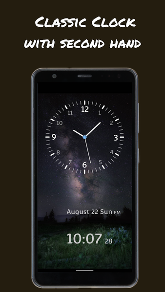 Classic Clock - second hand - عکس برنامه موبایلی اندروید