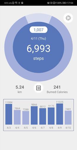 Pedometer, step counter - Image screenshot of android app