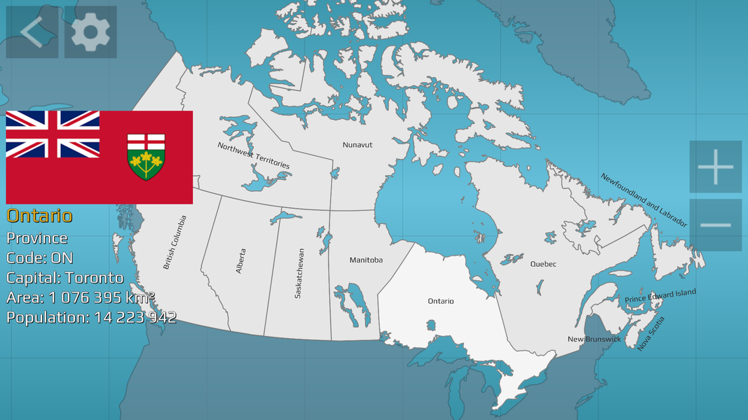 Canada Map Quiz - عکس بازی موبایلی اندروید