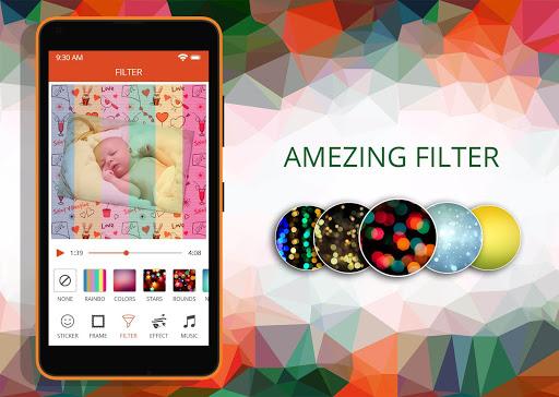 Baby Pics Video Maker With Music - عکس برنامه موبایلی اندروید