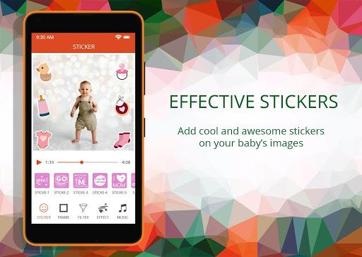 Baby Pics Video Maker With Music - عکس برنامه موبایلی اندروید