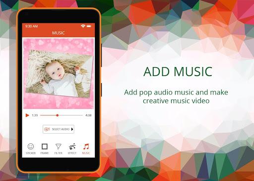 Baby Pics Video Maker With Music - عکس برنامه موبایلی اندروید