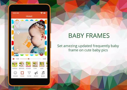 Baby Pics Video Maker With Music - عکس برنامه موبایلی اندروید