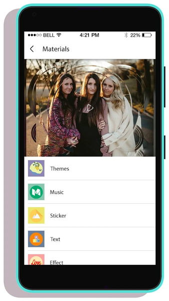 Friends Memory Video Maker Wit - Image screenshot of android app