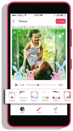 Baby Story Photo Video Maker With Music - Image screenshot of android app