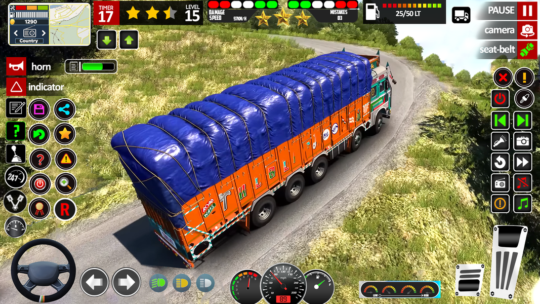 Indian Truck Lorry Driver Game - Gameplay image of android game