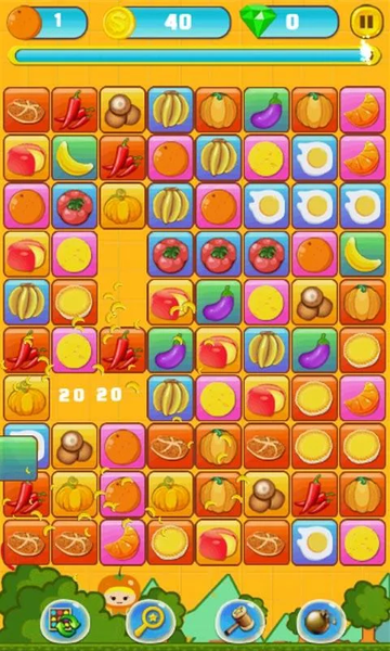 Eat Fruit link - Pong Pong - Gameplay image of android game