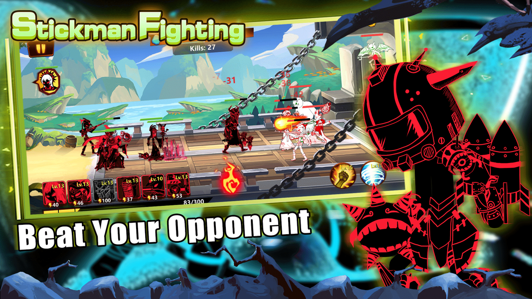Stickman Fighting - Gameplay image of android game