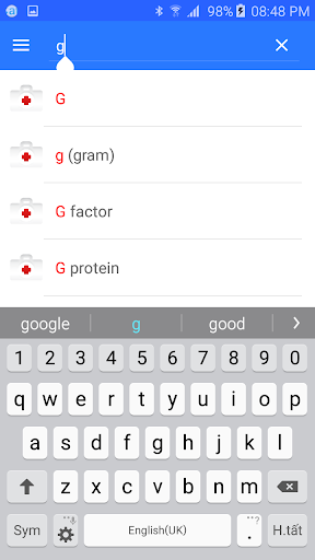 Medical terminology - Offline - عکس برنامه موبایلی اندروید