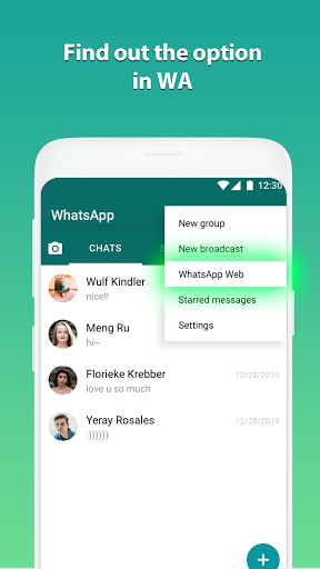 WhatsWeb 2021 - Image screenshot of android app
