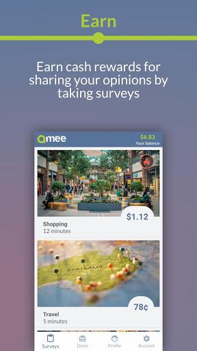 Qmee: Paid Survey Cash Rewards - Image screenshot of android app