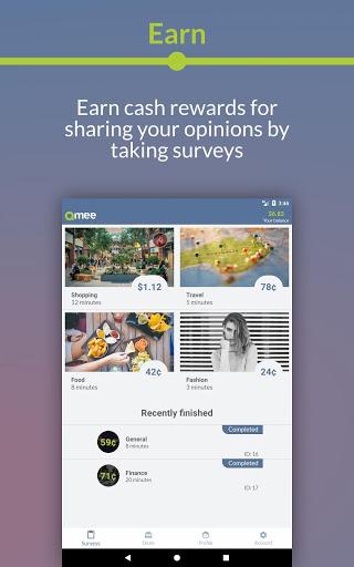Qmee: Paid Survey Cash Rewards - Image screenshot of android app
