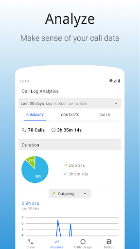 Call Log Analytics, Call Notes - عکس برنامه موبایلی اندروید