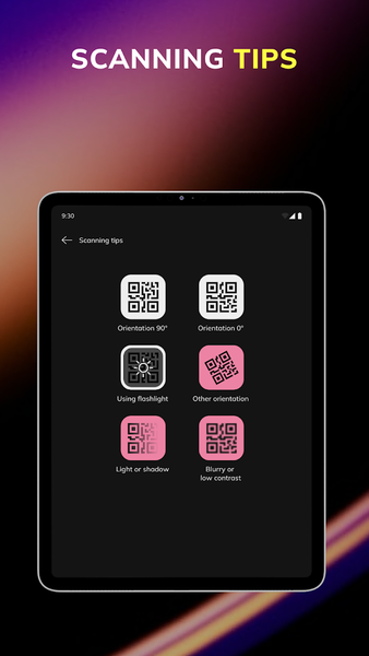 Qr code scanner app, reader - عکس برنامه موبایلی اندروید