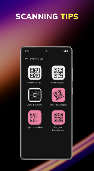Qr code scanner app, reader - عکس برنامه موبایلی اندروید