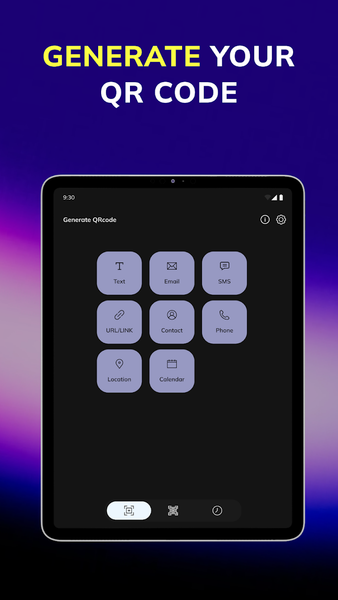 Qr code scanner app, reader - عکس برنامه موبایلی اندروید