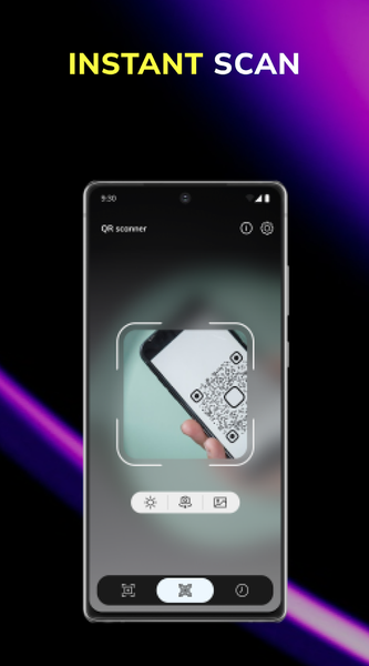 Qr code scanner app, reader - عکس برنامه موبایلی اندروید