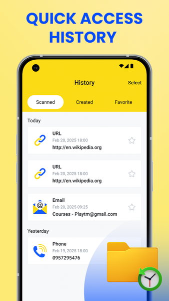 QR Code Scanner & QR Generator - عکس برنامه موبایلی اندروید