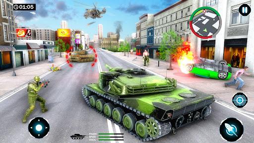 US Army Car Driver Crime Fight - Gameplay image of android game