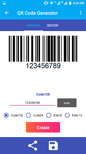 Barcode Creator - عکس برنامه موبایلی اندروید