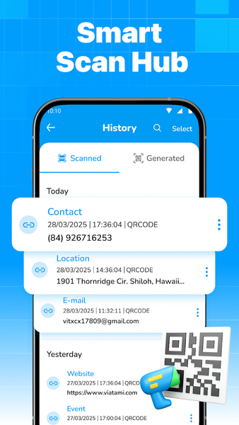 QR Code Maker and Scanner App - عکس برنامه موبایلی اندروید
