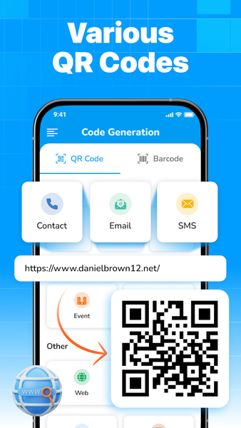 QR Code Maker and Scanner App - عکس برنامه موبایلی اندروید