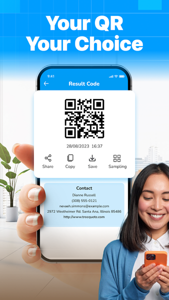 QR Code Maker and Scanner App - عکس برنامه موبایلی اندروید