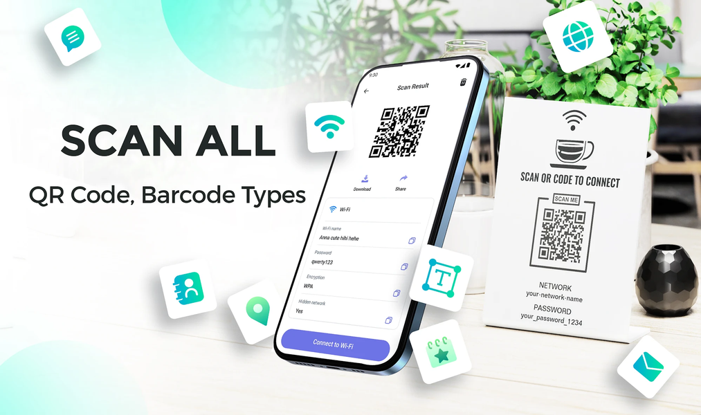QR Scanner, Barcode Reader - عکس برنامه موبایلی اندروید