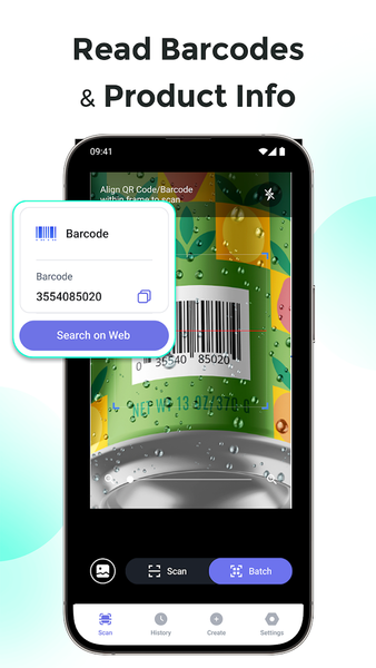 QR Scanner, Barcode Reader - عکس برنامه موبایلی اندروید