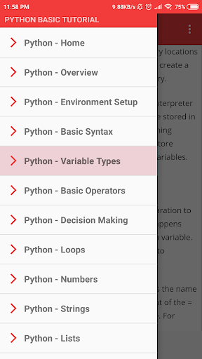 Python 3 Tutorials | Learn Python Offline - عکس برنامه موبایلی اندروید