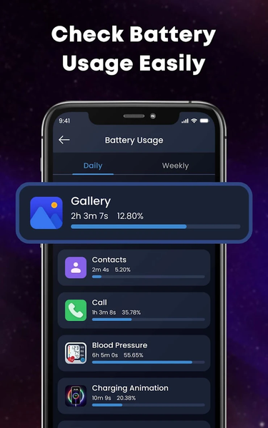 Battery Charging Theme ۴K - عکس برنامه موبایلی اندروید