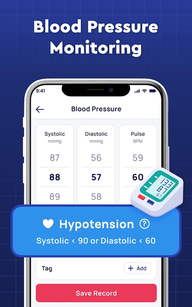 Blood Sugar & Pressure Tracker - عکس برنامه موبایلی اندروید