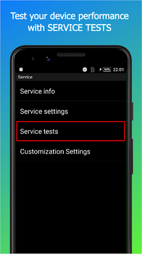 Service Menu for Sony Xperia - Image screenshot of android app