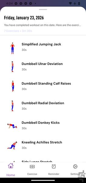7 Minutes Fitness - Image screenshot of android app