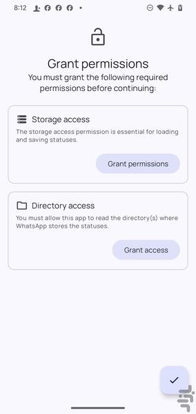 ذخیره کننده استتوس - Image screenshot of android app