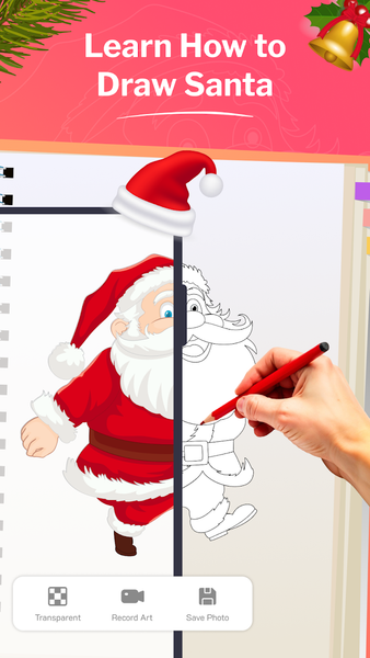 AR Drawing: Draw Christmas Art - عکس برنامه موبایلی اندروید