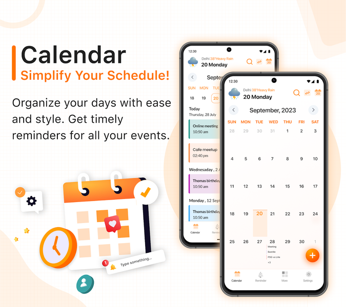 Calendar: Schedule Planner - عکس برنامه موبایلی اندروید