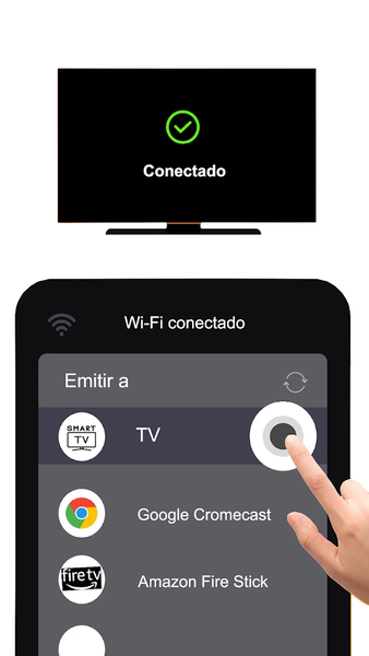 TV Screen Chromecast Mirroring - Image screenshot of android app