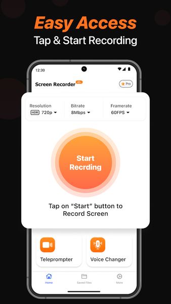 Screen Recorder & Trim Videos - عکس برنامه موبایلی اندروید