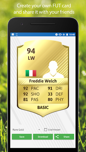 FUT Card Creator 22 - Gameplay image of android game