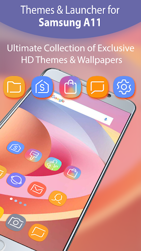 Galaxy A11 launcher And Themes - Image screenshot of android app