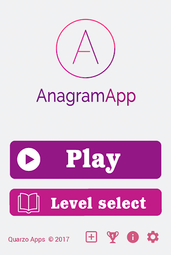 AnagramApp. Word anagrams - Gameplay image of android game