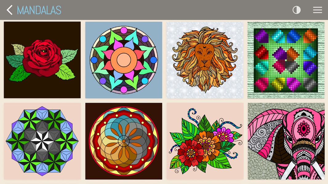 Coloring Mandalas - Image screenshot of android app