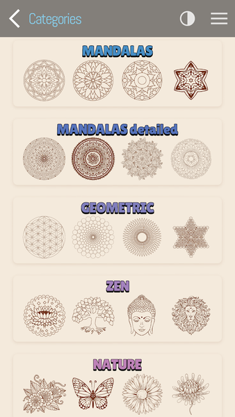 Coloring Mandalas - Image screenshot of android app