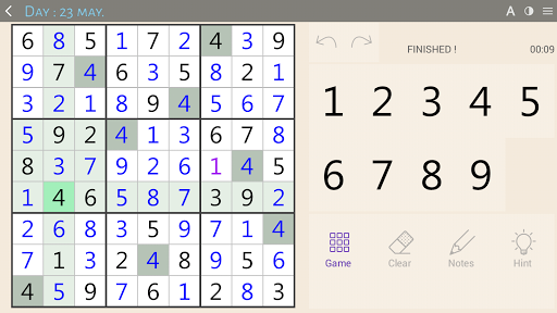 Sudoku classic - عکس بازی موبایلی اندروید