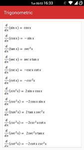 Calculus Formula - عکس برنامه موبایلی اندروید