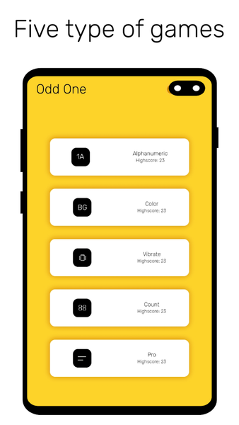 Odd One - 5 in 1 Games - Gameplay image of android game