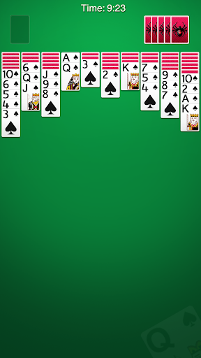 Spider Solitaire - Gameplay image of android game